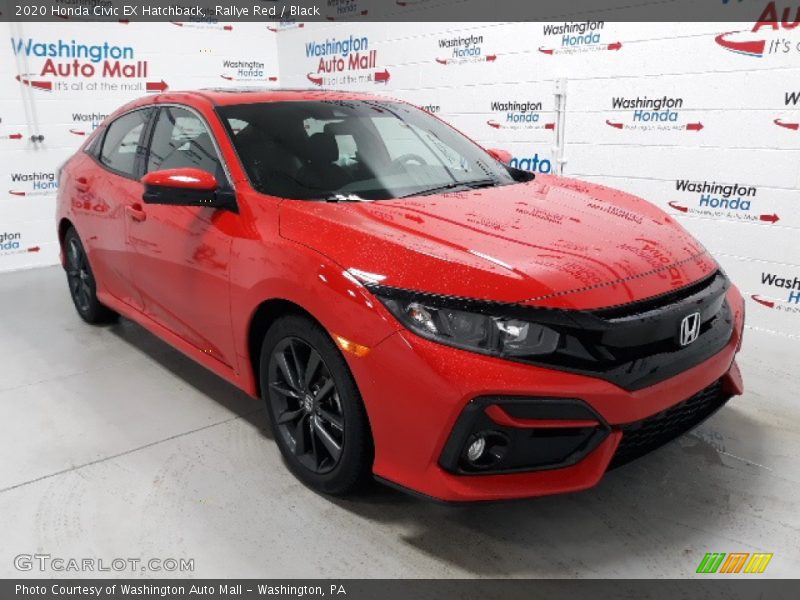 Rallye Red / Black 2020 Honda Civic EX Hatchback