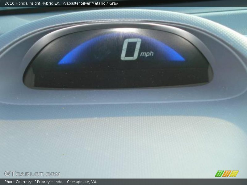 Alabaster Silver Metallic / Gray 2010 Honda Insight Hybrid EX