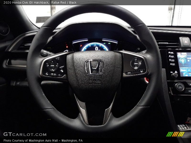 Rallye Red / Black 2020 Honda Civic EX Hatchback