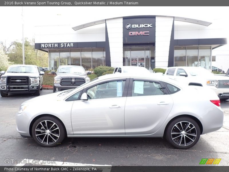 Quicksilver Metallic / Medium Titanium 2016 Buick Verano Sport Touring Group