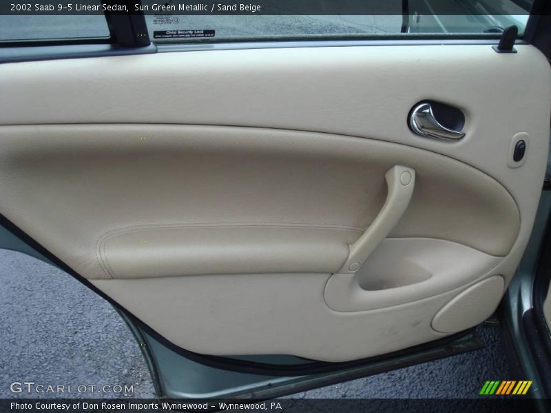 Sun Green Metallic / Sand Beige 2002 Saab 9-5 Linear Sedan