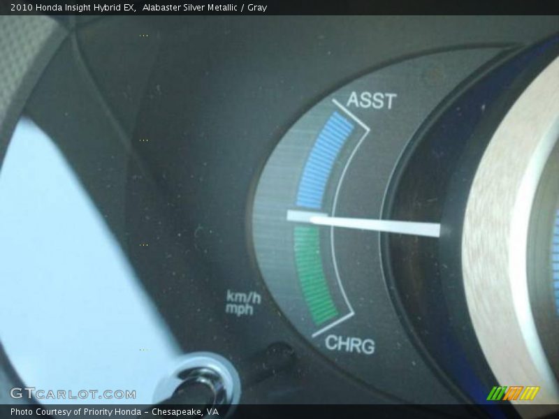 Alabaster Silver Metallic / Gray 2010 Honda Insight Hybrid EX