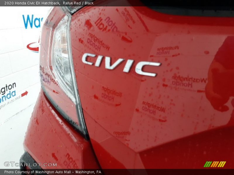 Rallye Red / Black 2020 Honda Civic EX Hatchback