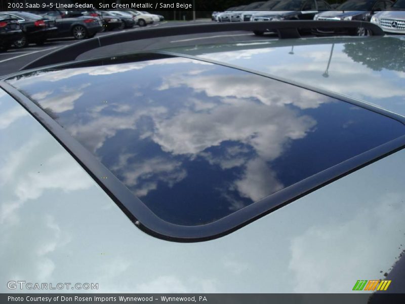 Sun Green Metallic / Sand Beige 2002 Saab 9-5 Linear Sedan