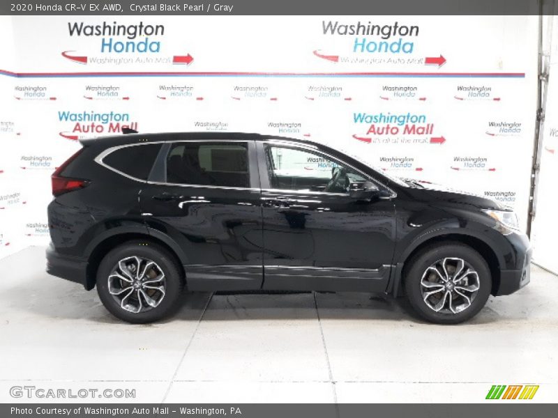 Crystal Black Pearl / Gray 2020 Honda CR-V EX AWD