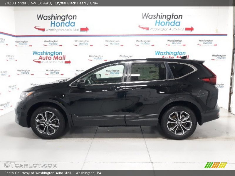Crystal Black Pearl / Gray 2020 Honda CR-V EX AWD
