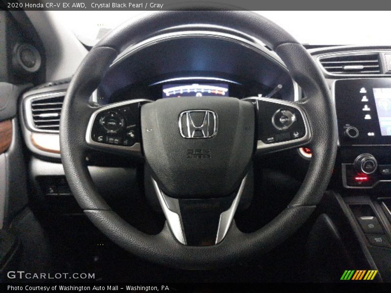 Crystal Black Pearl / Gray 2020 Honda CR-V EX AWD