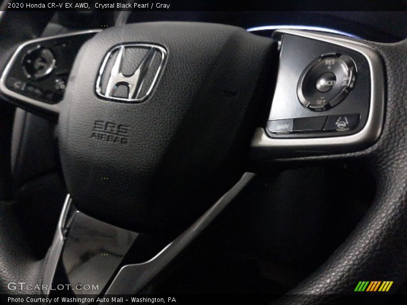 Crystal Black Pearl / Gray 2020 Honda CR-V EX AWD