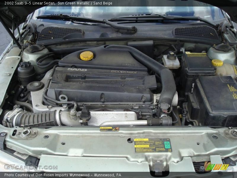 Sun Green Metallic / Sand Beige 2002 Saab 9-5 Linear Sedan