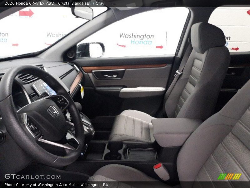 Crystal Black Pearl / Gray 2020 Honda CR-V EX AWD