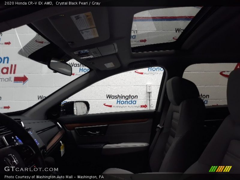 Crystal Black Pearl / Gray 2020 Honda CR-V EX AWD