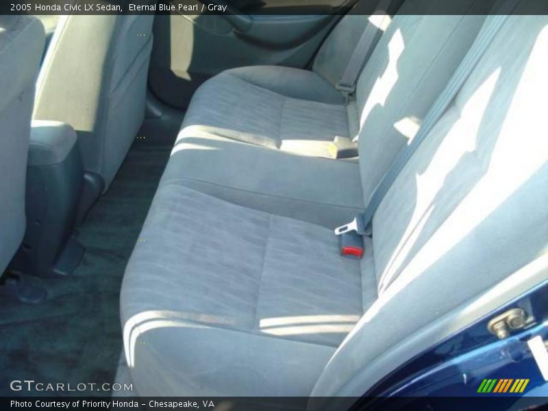 Eternal Blue Pearl / Gray 2005 Honda Civic LX Sedan