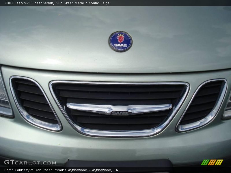 Sun Green Metallic / Sand Beige 2002 Saab 9-5 Linear Sedan