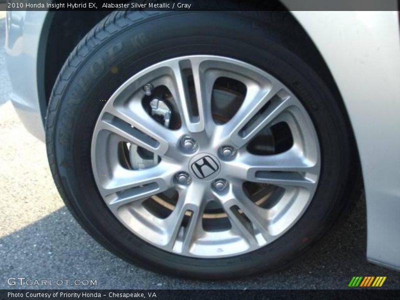 Alabaster Silver Metallic / Gray 2010 Honda Insight Hybrid EX
