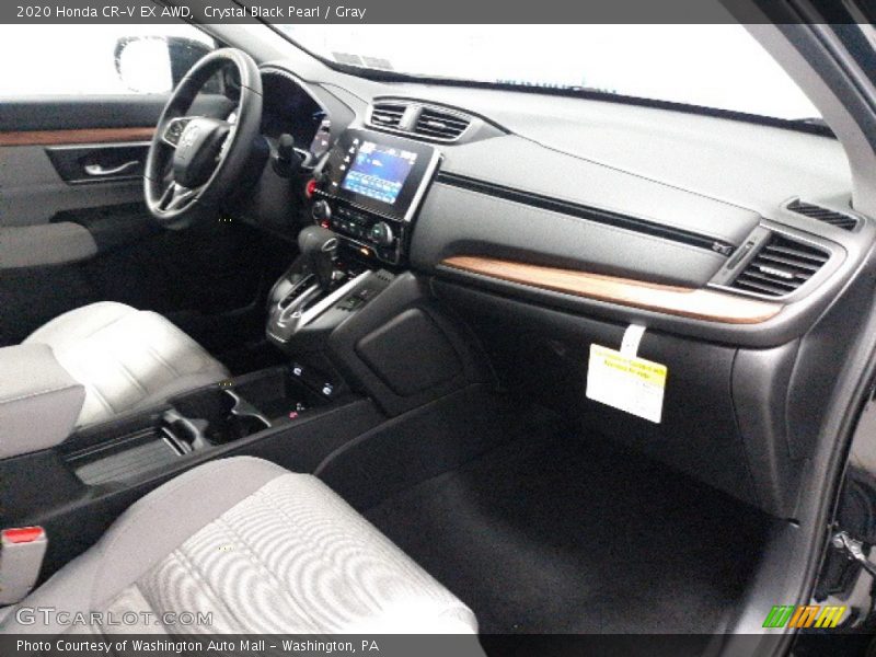 Crystal Black Pearl / Gray 2020 Honda CR-V EX AWD