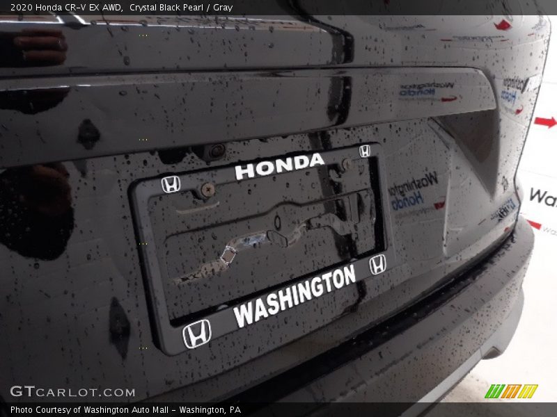 Crystal Black Pearl / Gray 2020 Honda CR-V EX AWD