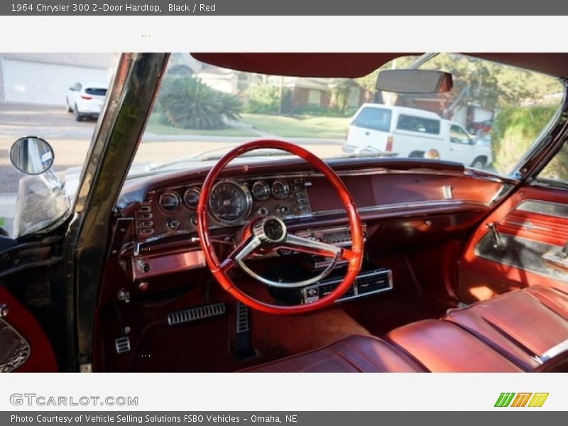Black / Red 1964 Chrysler 300 2-Door Hardtop