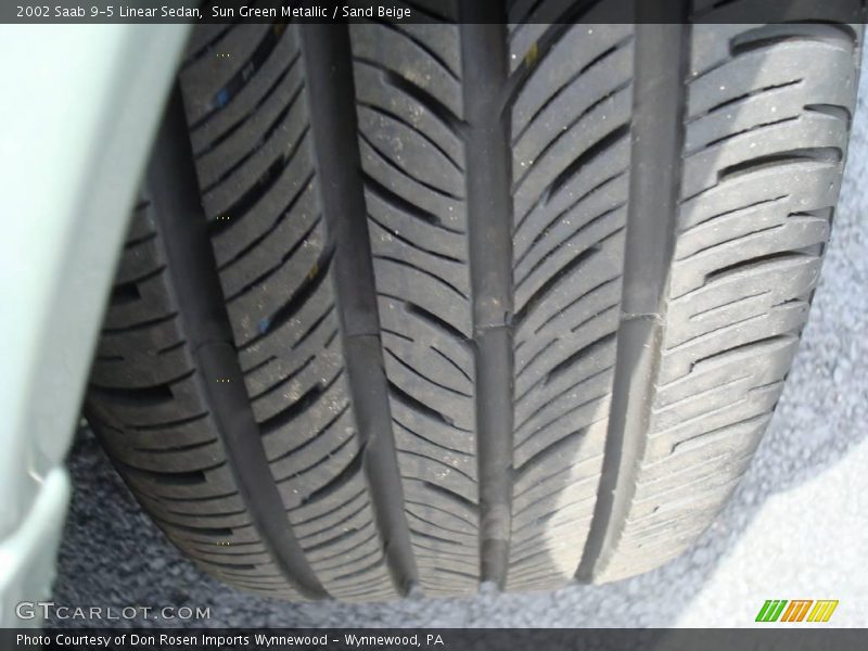 Sun Green Metallic / Sand Beige 2002 Saab 9-5 Linear Sedan