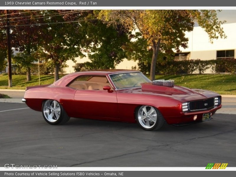 Red / Tan 1969 Chevrolet Camaro Restomod Coupe
