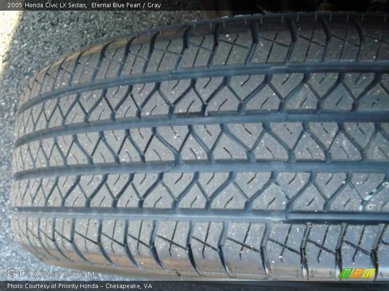 Eternal Blue Pearl / Gray 2005 Honda Civic LX Sedan