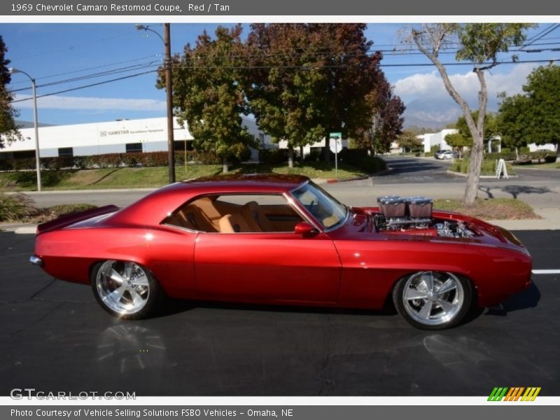 Red / Tan 1969 Chevrolet Camaro Restomod Coupe