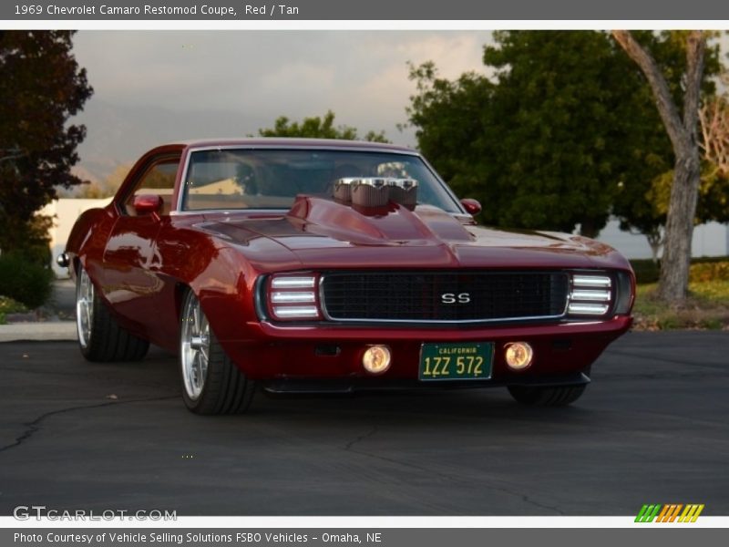 Red / Tan 1969 Chevrolet Camaro Restomod Coupe
