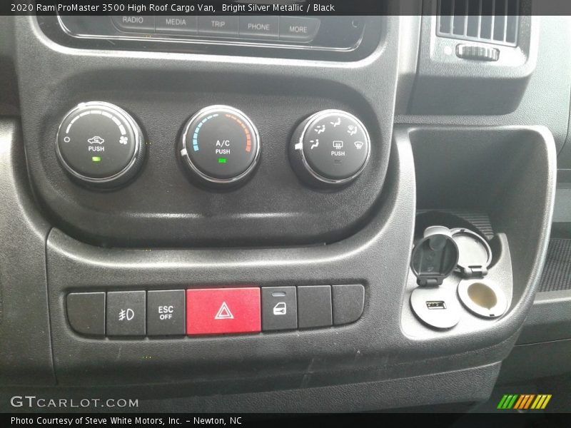 Controls of 2020 ProMaster 3500 High Roof Cargo Van