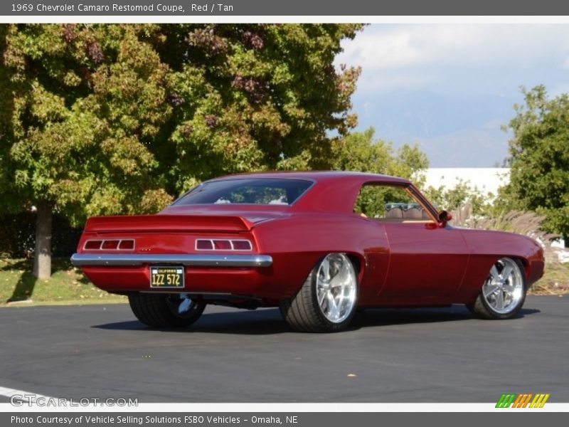 Red / Tan 1969 Chevrolet Camaro Restomod Coupe