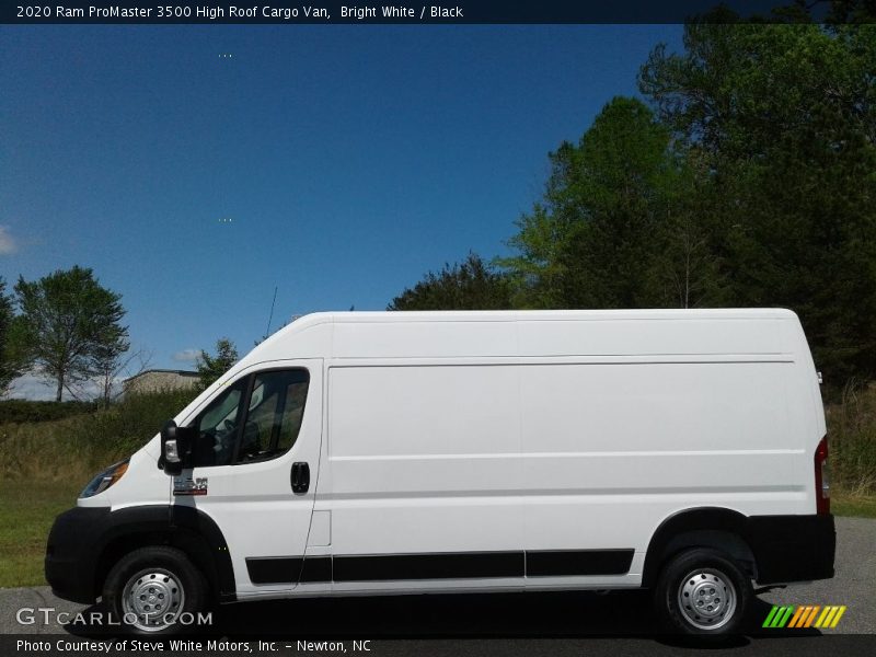 Bright White / Black 2020 Ram ProMaster 3500 High Roof Cargo Van