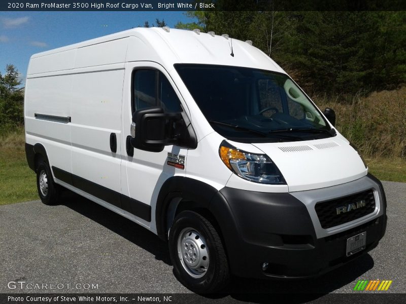 Bright White / Black 2020 Ram ProMaster 3500 High Roof Cargo Van