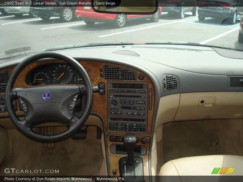 Sun Green Metallic / Sand Beige 2002 Saab 9-5 Linear Sedan