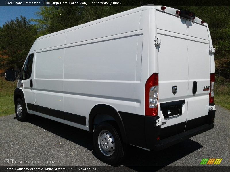 Bright White / Black 2020 Ram ProMaster 3500 High Roof Cargo Van