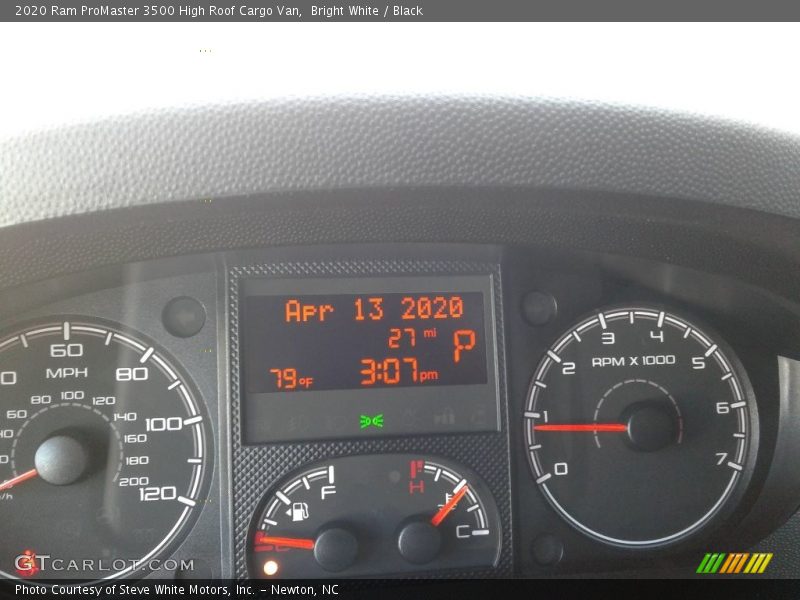 Bright White / Black 2020 Ram ProMaster 3500 High Roof Cargo Van