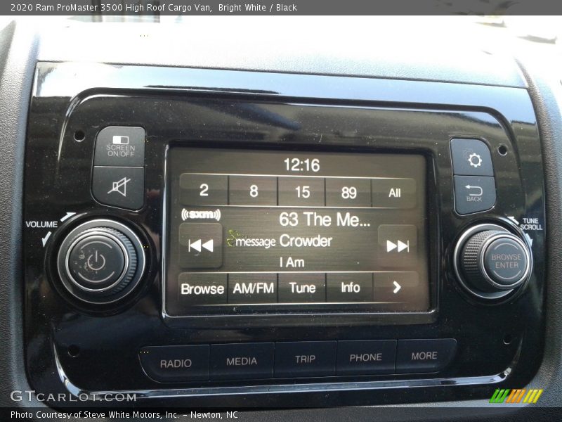 Controls of 2020 ProMaster 3500 High Roof Cargo Van
