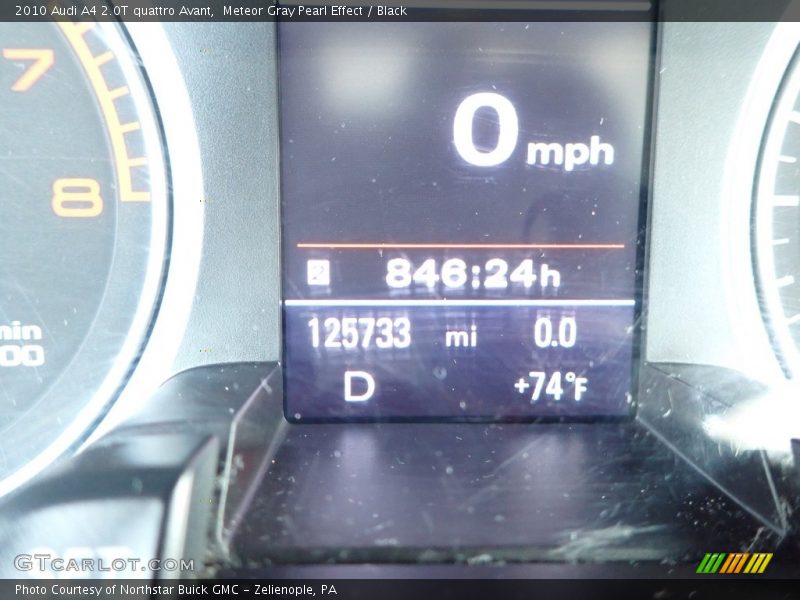Meteor Gray Pearl Effect / Black 2010 Audi A4 2.0T quattro Avant