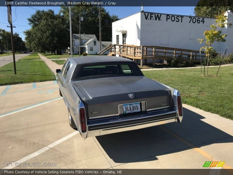Medium Gray Metallic / Gray 1986 Cadillac Fleetwood Brougham