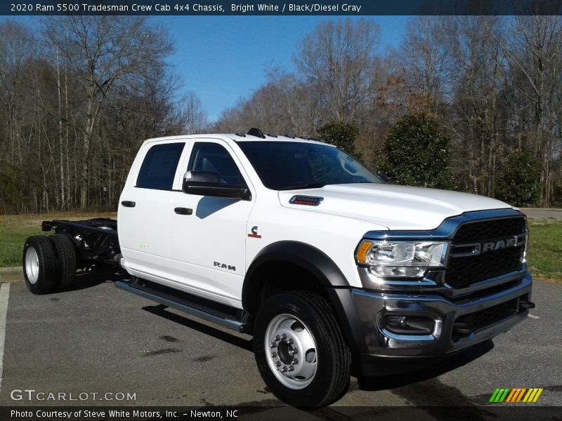 Bright White / Black/Diesel Gray 2020 Ram 5500 Tradesman Crew Cab 4x4 Chassis