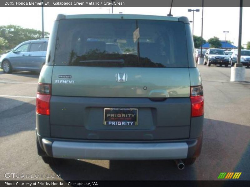 Galapagos Green Metallic / Gray/Green 2005 Honda Element EX