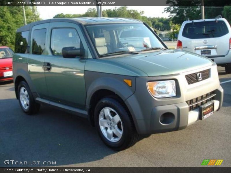 Galapagos Green Metallic / Gray/Green 2005 Honda Element EX