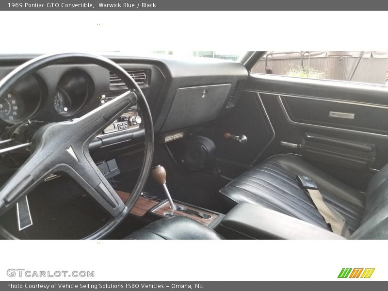 Warwick Blue / Black 1969 Pontiac GTO Convertible