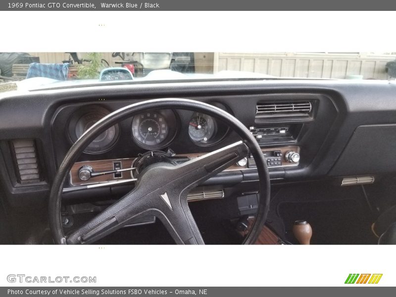 Warwick Blue / Black 1969 Pontiac GTO Convertible