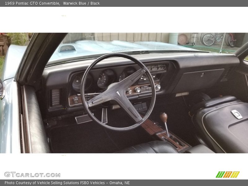 Warwick Blue / Black 1969 Pontiac GTO Convertible