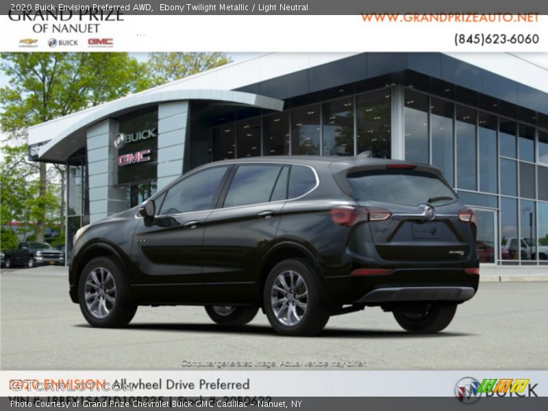 Ebony Twilight Metallic / Light Neutral 2020 Buick Envision Preferred AWD
