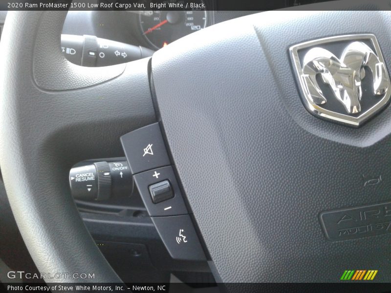 Bright White / Black 2020 Ram ProMaster 1500 Low Roof Cargo Van