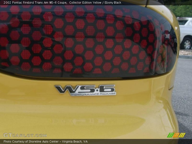 Collector Edition Yellow / Ebony Black 2002 Pontiac Firebird Trans Am WS-6 Coupe
