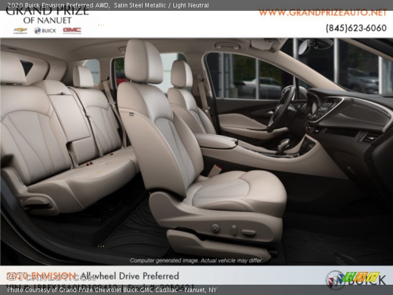 Satin Steel Metallic / Light Neutral 2020 Buick Envision Preferred AWD
