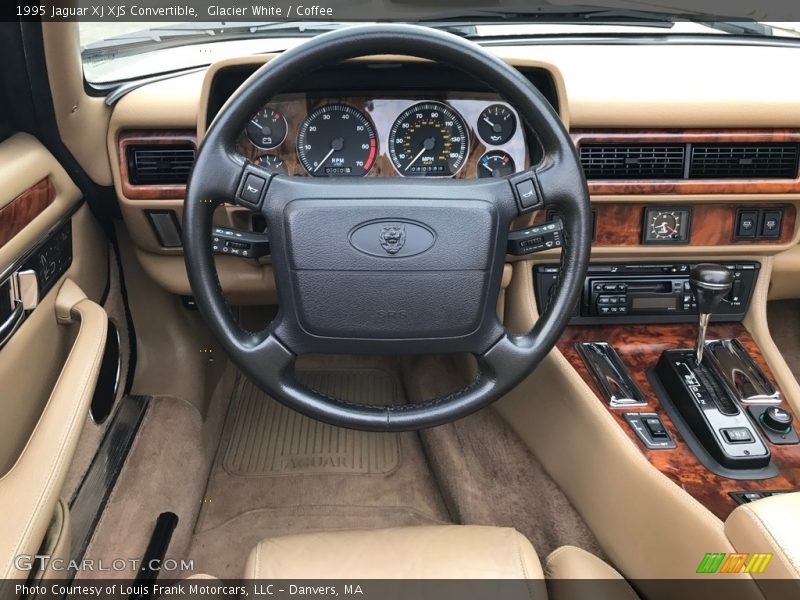 Glacier White / Coffee 1995 Jaguar XJ XJS Convertible