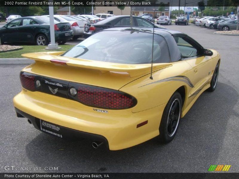 Collector Edition Yellow / Ebony Black 2002 Pontiac Firebird Trans Am WS-6 Coupe