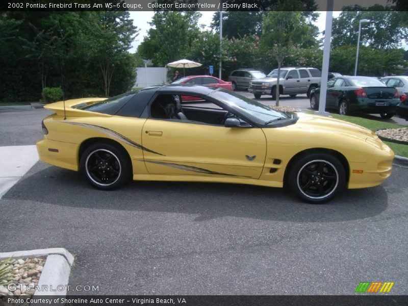Collector Edition Yellow / Ebony Black 2002 Pontiac Firebird Trans Am WS-6 Coupe