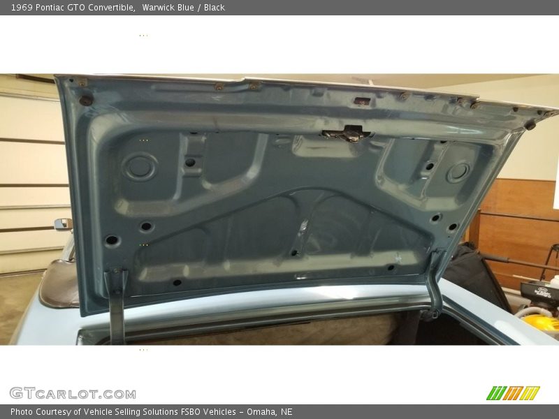 Warwick Blue / Black 1969 Pontiac GTO Convertible